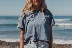 Bright Days Ahead Tee | Faded Blue -Surf Story Shop 2E1A0520