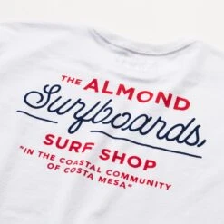 Surf Shop Tee | White -Surf Story Shop Surf Shop Tee WHT detail 2 72dpi jpg