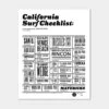 California Surf Check <br />16" X 20" Poster
