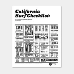 California Surf Check <br />16" X 20" Poster